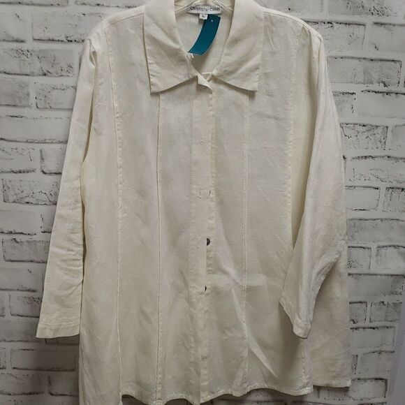 Christopher calvin linen top - Picture 1 of 4